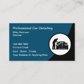 Moderner Automotive-Detailierungsservice Visitenkarte (Vorderseite)