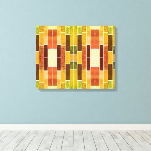 Moderner Autumn Handwerker Leinwanddruck (Insitu (Holzboden))