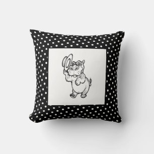 Moderner Baby Baby Boy für Kinder Hippopotamus Pol Kissen