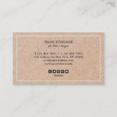 Moderner Baby-Blau-Akzent Visitenkarte (Rückseite)