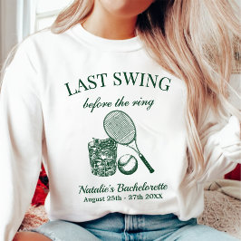 Moderner Bach letzte Swing vor dem Ring Tennis Sweatshirt