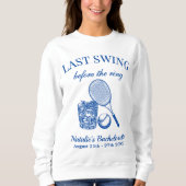 Moderner Bach letzte Swing vor dem Ring Tennis Sweatshirt (Vorderseite)