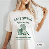 Moderner Bach letzte Swing vor dem Ring Tennis T-Shirt