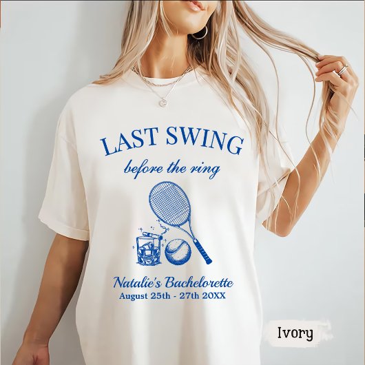 Moderner Bach letzte Swing vor dem Ring Tennis T-Shirt