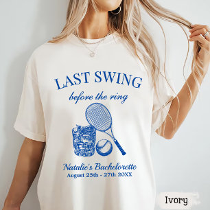 Moderner Bach letzte Swing vor dem Ring Tennis T-Shirt