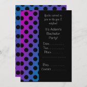 MODERNER BACHELOR PARTY INVITATIONS Spot Einladung (Vorne/Hinten)