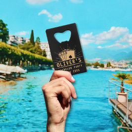 Moderner Bachelor Party Poker Casino Geldbeutel Flaschenöffner