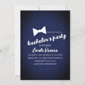 Moderner Bachelor Party Texturierte Bogen Einladung (Vorderseite)