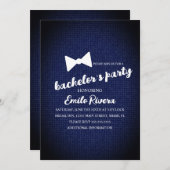 Moderner Bachelor Party Texturierte Bogen Einladung (Vorne/Hinten)