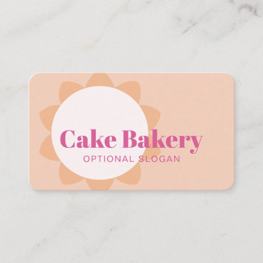 Moderner Bäcker Konditor Bäckerei Visitenkarte (Vorderseite)