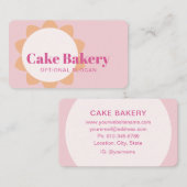 Moderner Bäcker Konditor Bäckerei Visitenkarte (Vorne/Hinten)