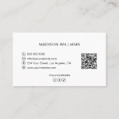 Moderner Bäckerei-QR-Code Visitenkarte (Rückseite)