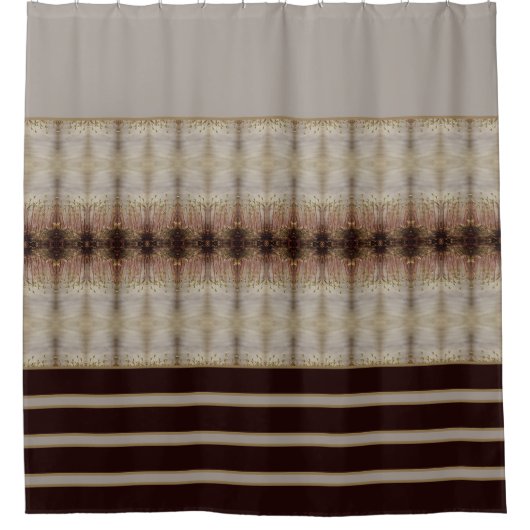 Moderner Badeakzent in Grays Duschvorhang (Vorderseite)