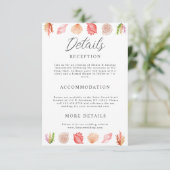 Moderner Badestrand Sommer Beach Begleitkarte (Stehend Vorderseite)