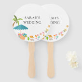 Moderner Badestrand Sommer Beach Fächer (Vorne und Hinten)