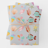 Moderner Badestrand Sommer Beach Geschenkpapier Set (Beispiel)