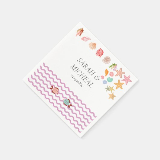 Moderner Badestrand Sommer Beach Serviette (Ecke)