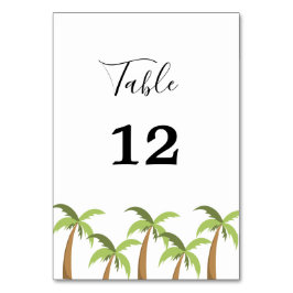 Moderner Badestrand Sommer Beach Tischnummer