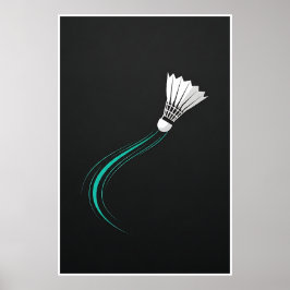 Moderner Badminton-Antrag Poster