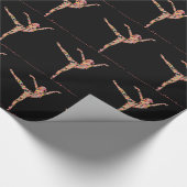 Moderner Ballett-Tänzer Geschenkpapier (Ecke)