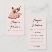 Moderner Ballettlehrer Tanz Vorführung Visitenkarte (Vorne/Hinten)