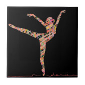 Moderner Balletttänzer Fliese (Vorderseite)