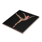 Moderner Balletttänzer Fliese (Seite)