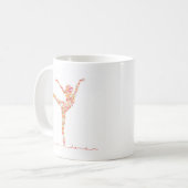 Moderner Balletttänzer Kaffeetasse (Vorderseite Links)