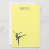 Moderner Balletttänzer, moderner Tanz Briefpapier (Vorderseite)