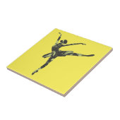 Moderner Balletttänzer, moderner Tanz Fliese (Seite)