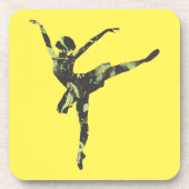 Moderner Balletttänzer, moderner Tanz Getränkeuntersetzer (Vorderseite)