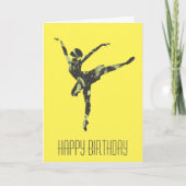 Moderner Balletttänzer, moderner Tanz Karte (Vorderseite)