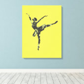 Moderner Balletttänzer, moderner Tanz Leinwanddruck (Insitu (Holzboden))