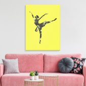 Moderner Balletttänzer, moderner Tanz Leinwanddruck (Insitu (Wohnzimmer))