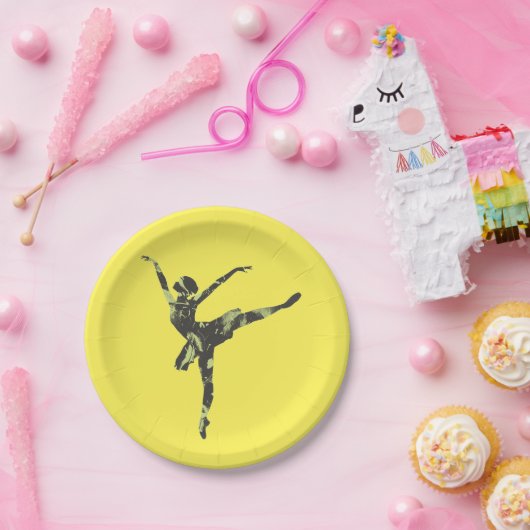 Moderner Balletttänzer, moderner Tanz Pappteller (Party)