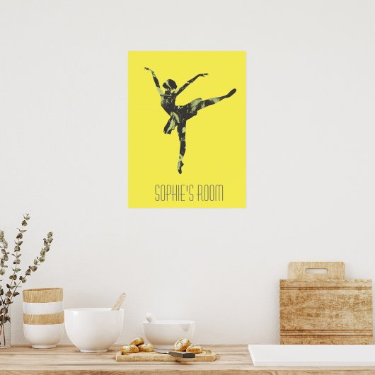 Moderner Balletttänzer, moderner Tanz Poster (Küche)