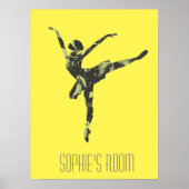 Moderner Balletttänzer, moderner Tanz Poster (Vorne)