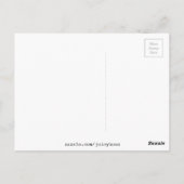 Moderner Balletttänzer, moderner Tanz Postkarte (Rückseite)