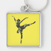 Moderner Balletttänzer, moderner Tanz Schlüsselanhänger (Vorne)