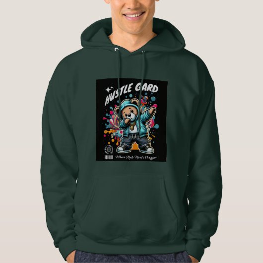 Moderner Bär-Design-Hoodie Hoodie (Vorderseite)