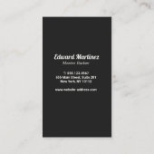 Moderner Barbershop Elektrohaar Clipper Visitenkarte (Rückseite)