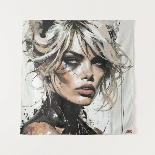 Moderner Bardot Wandteppich (Vorderseite)