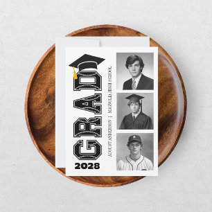 Moderner Baseballspieler-Fotoabschluss für Seniore Einladung