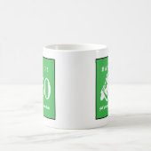 Moderner Baseballspieler Männer 50. Geburtstag Kaffeetasse (Mittel)