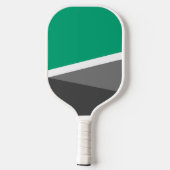 Moderner Basic Minze Green Gray Shades Individuell Pickleball Schläger (Rückseite)
