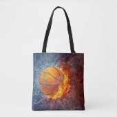Moderner Basketball auf dem Feuer Tasche (Vorderseite)