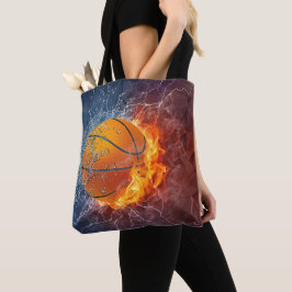 Moderner Basketball auf dem Feuer Tasche