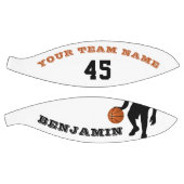 Moderner Basketball mit Name des Spielerteams (Panele)