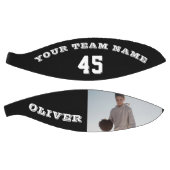 Moderner Basketball mit Team Name Number Foto (Panele)