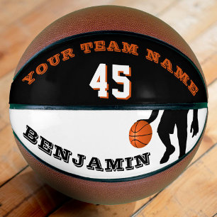 Moderner Basketball mit Teamname
